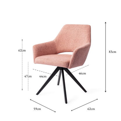 Yanai Dining Chair Pink Punch