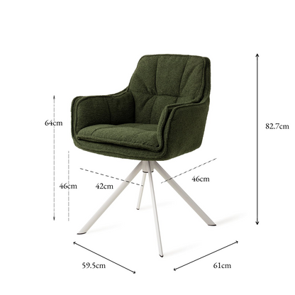 Akune Dining Chair Evergreen