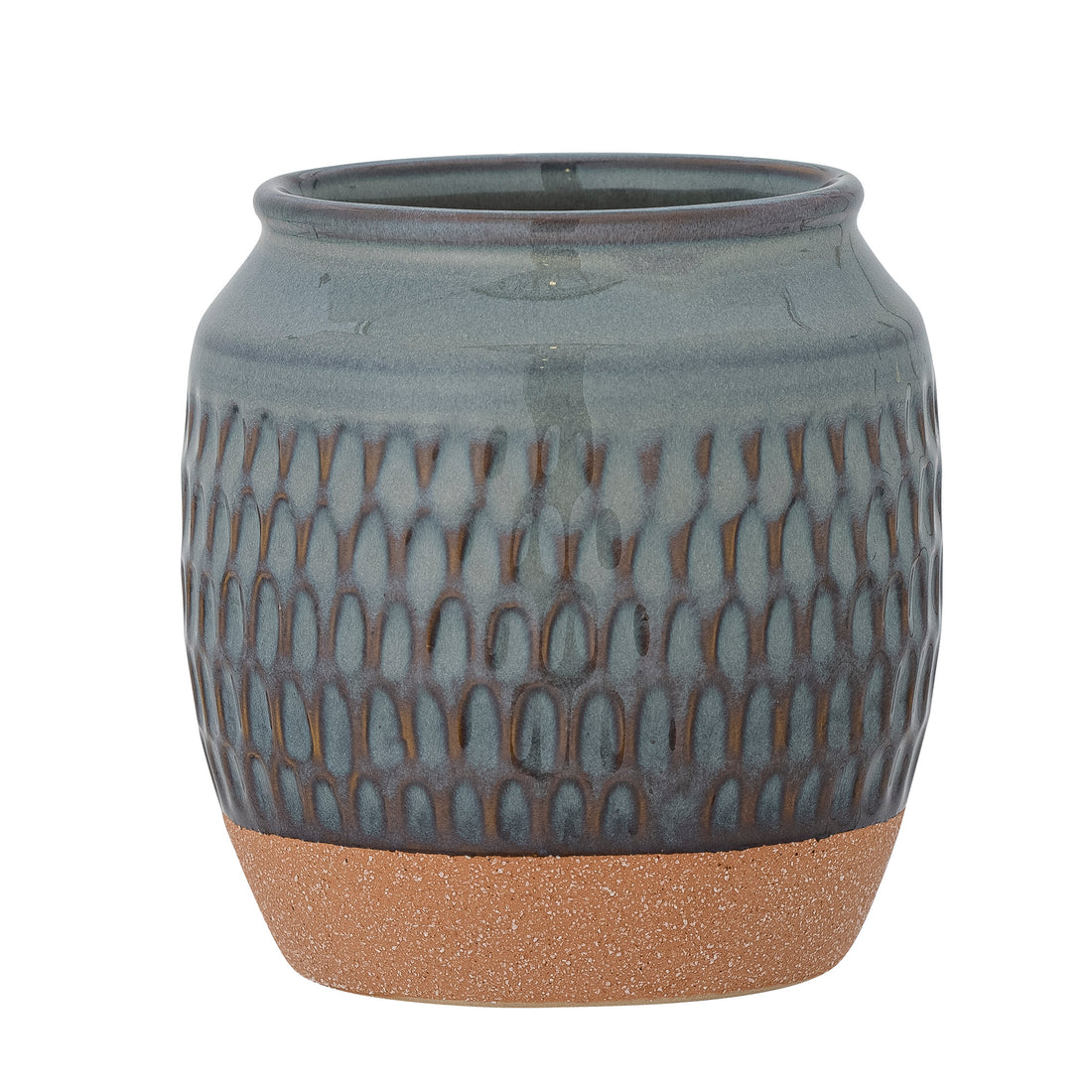 Lui herbal pots, blue, stoneware