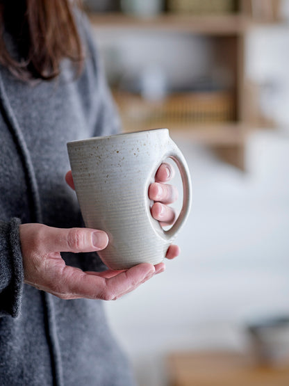 Taupe mugs, gray, stoneware