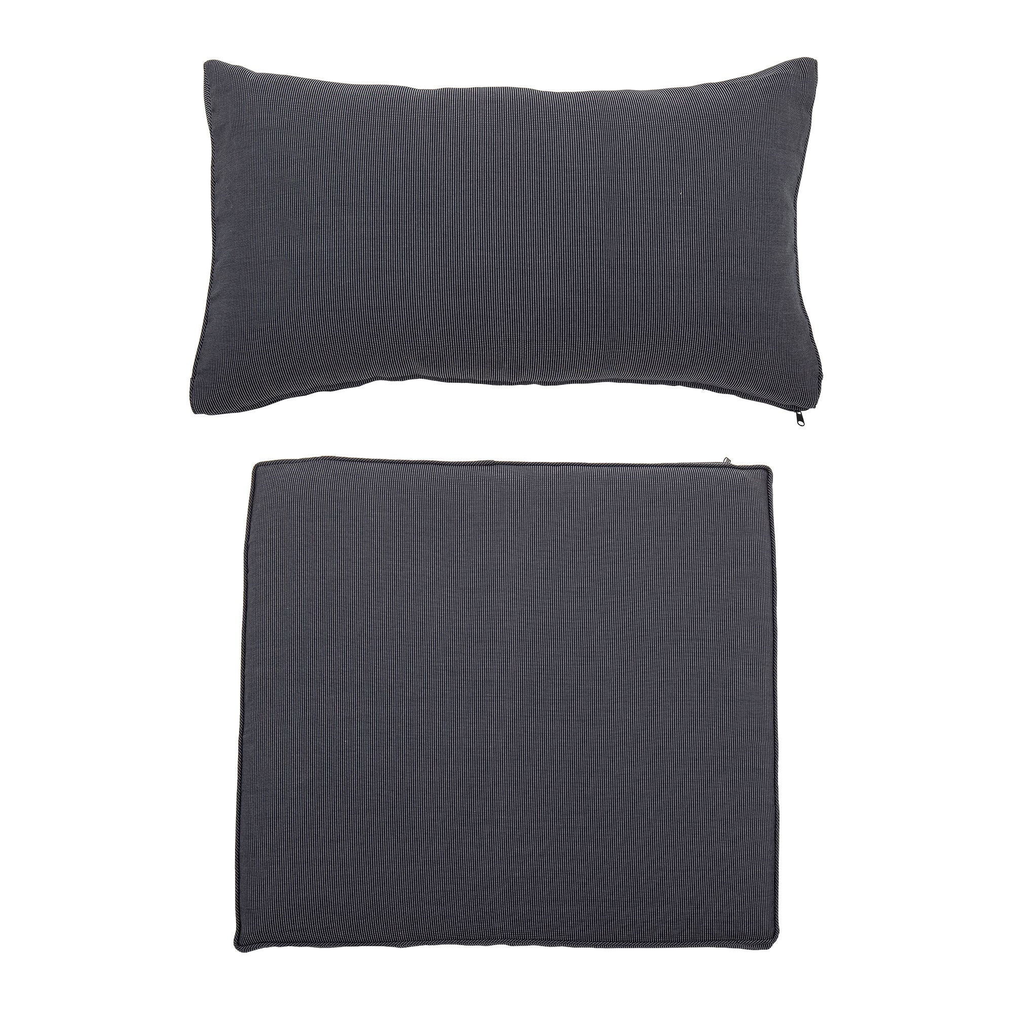 Bloomingville Pavone &amp; Mundo Cushion, Black, Polyester