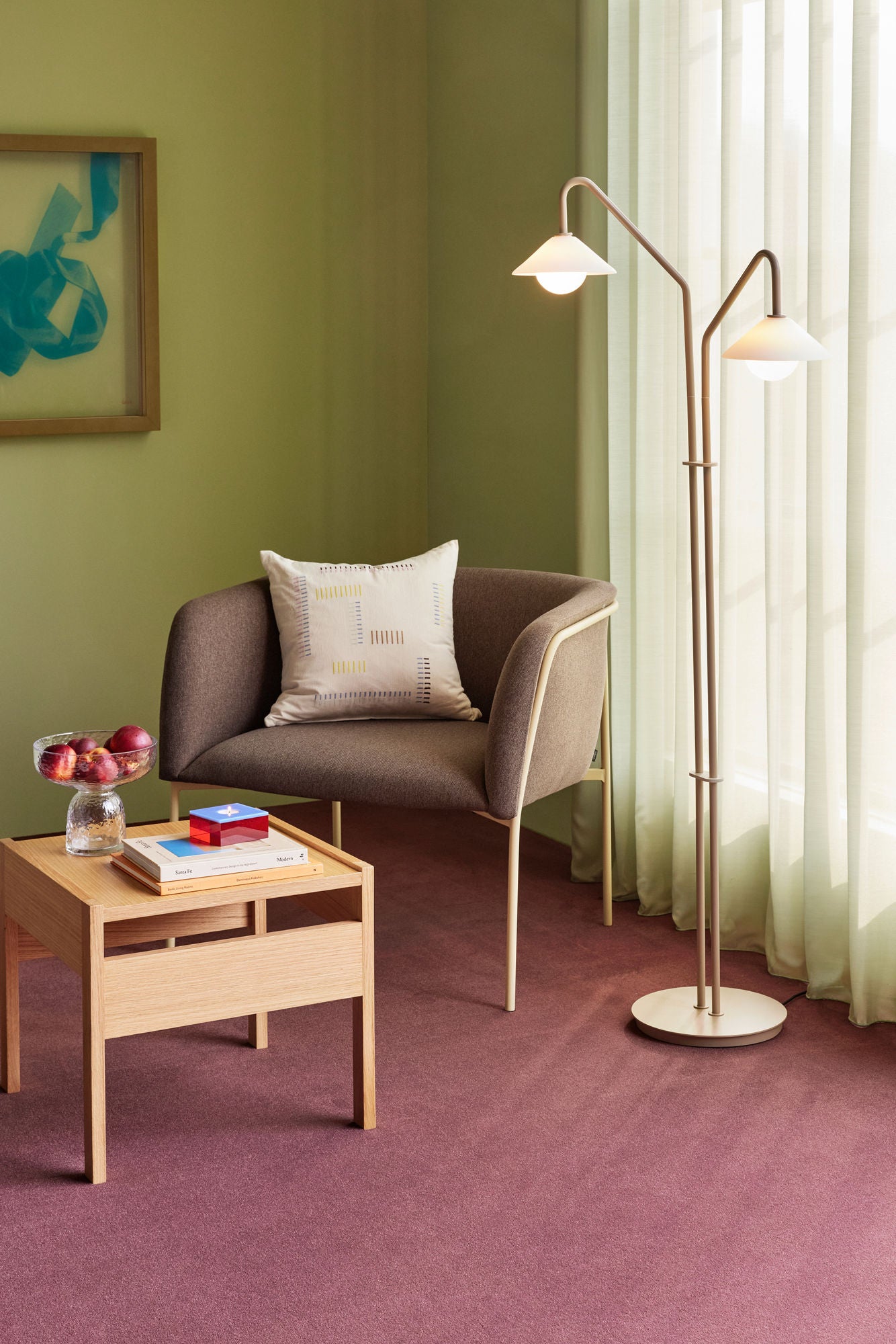 Hübsch Como floor lamp beige