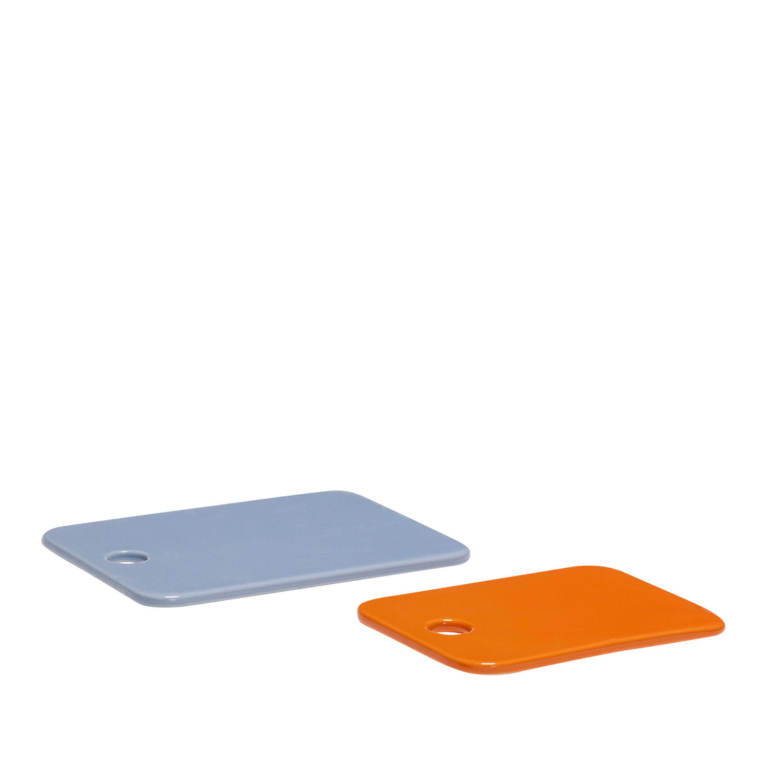 Hübsch amare butter plates light blue/orange (set of 2)