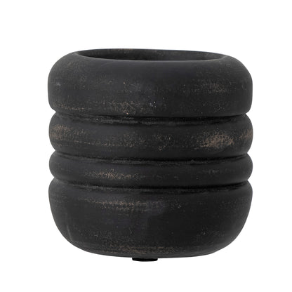 Vilken candlestick, black, pottery