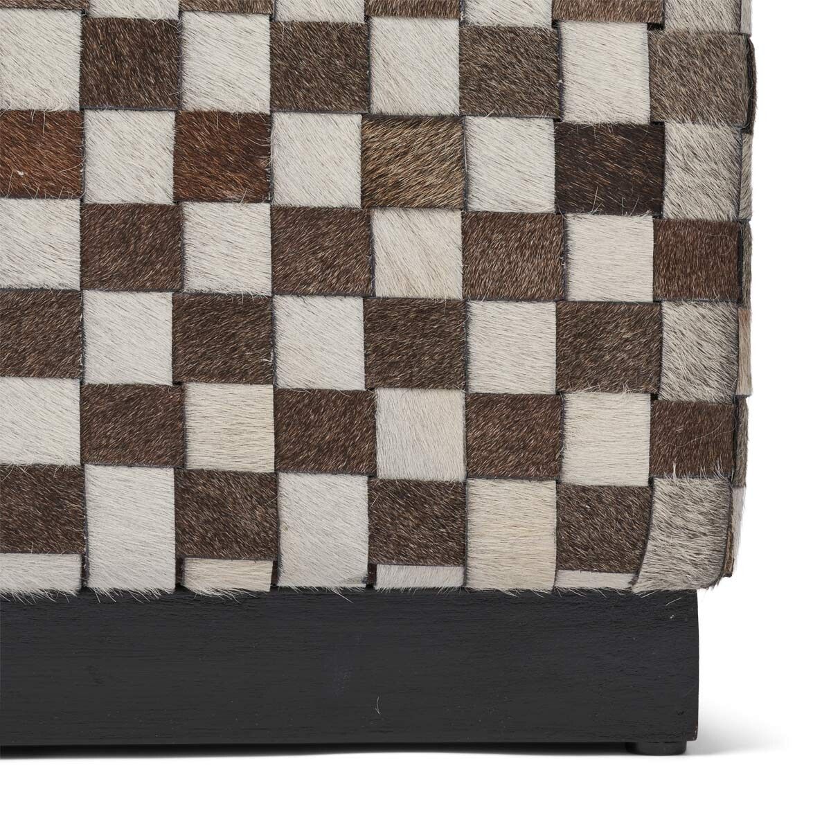 PUF | Koskind | Premium | Calf leather | Cross Check Design | 46x46 cm | 60x60 cm