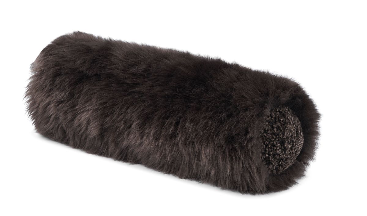 Bolster pillow | Long and Short Hair | New Zealand Lambskin | D20XL52 cm