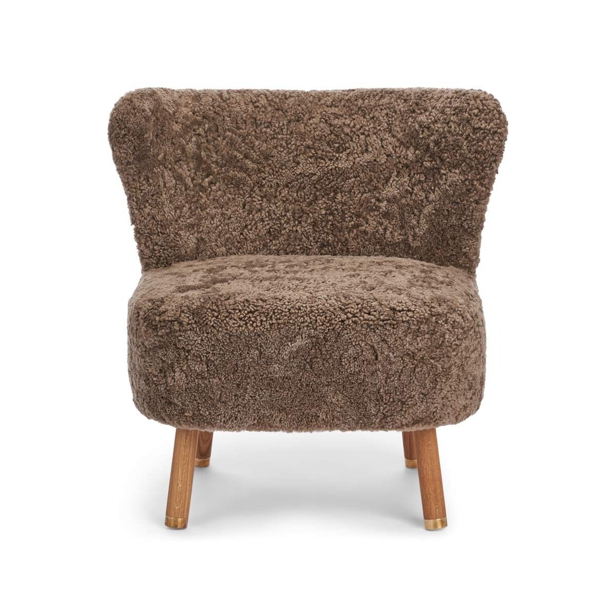 Emil Lounge Chair | Brass | Short -haired