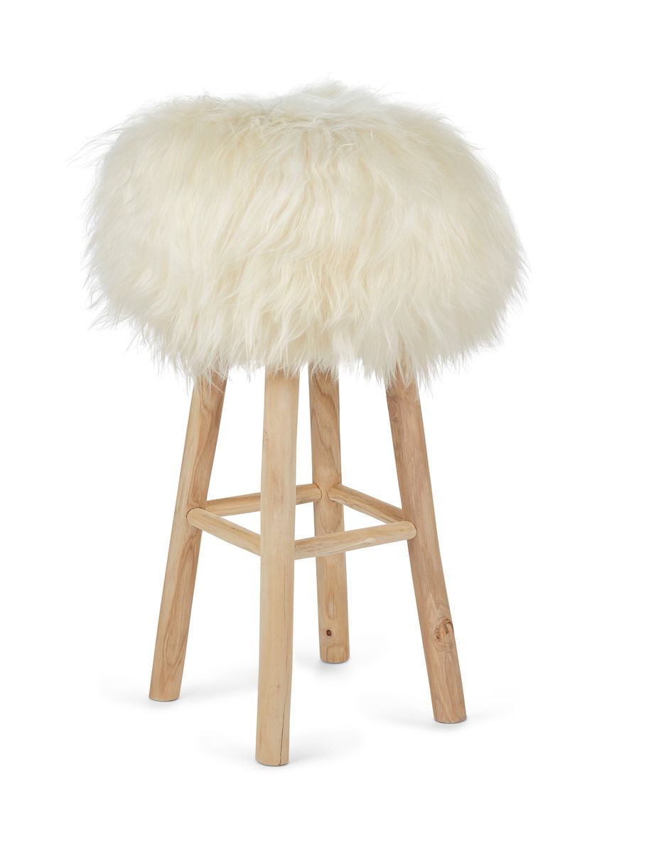 Cover for bar stool/stool | Icelandic Lambskin | D35 cm