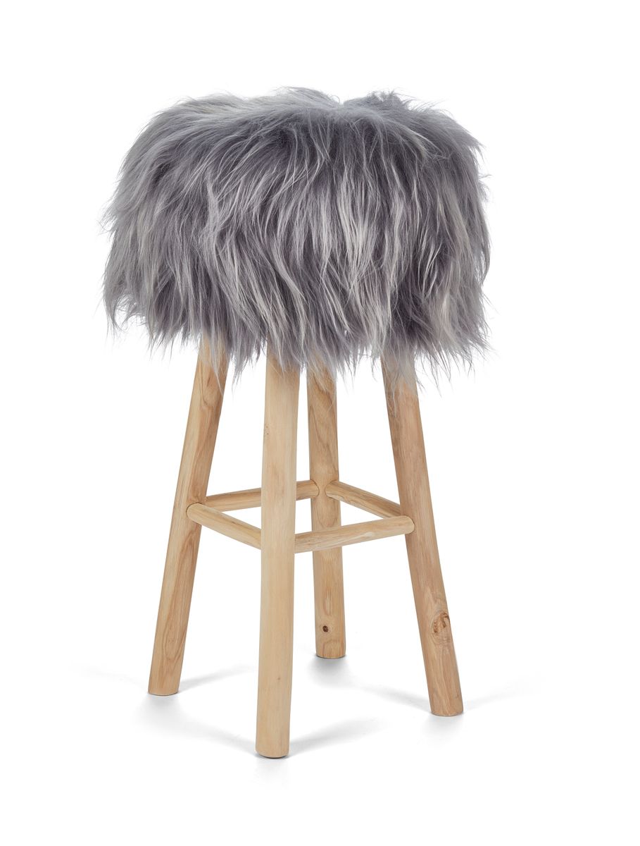 Cover for bar stool/stool | Icelandic Lambskin | D35 cm