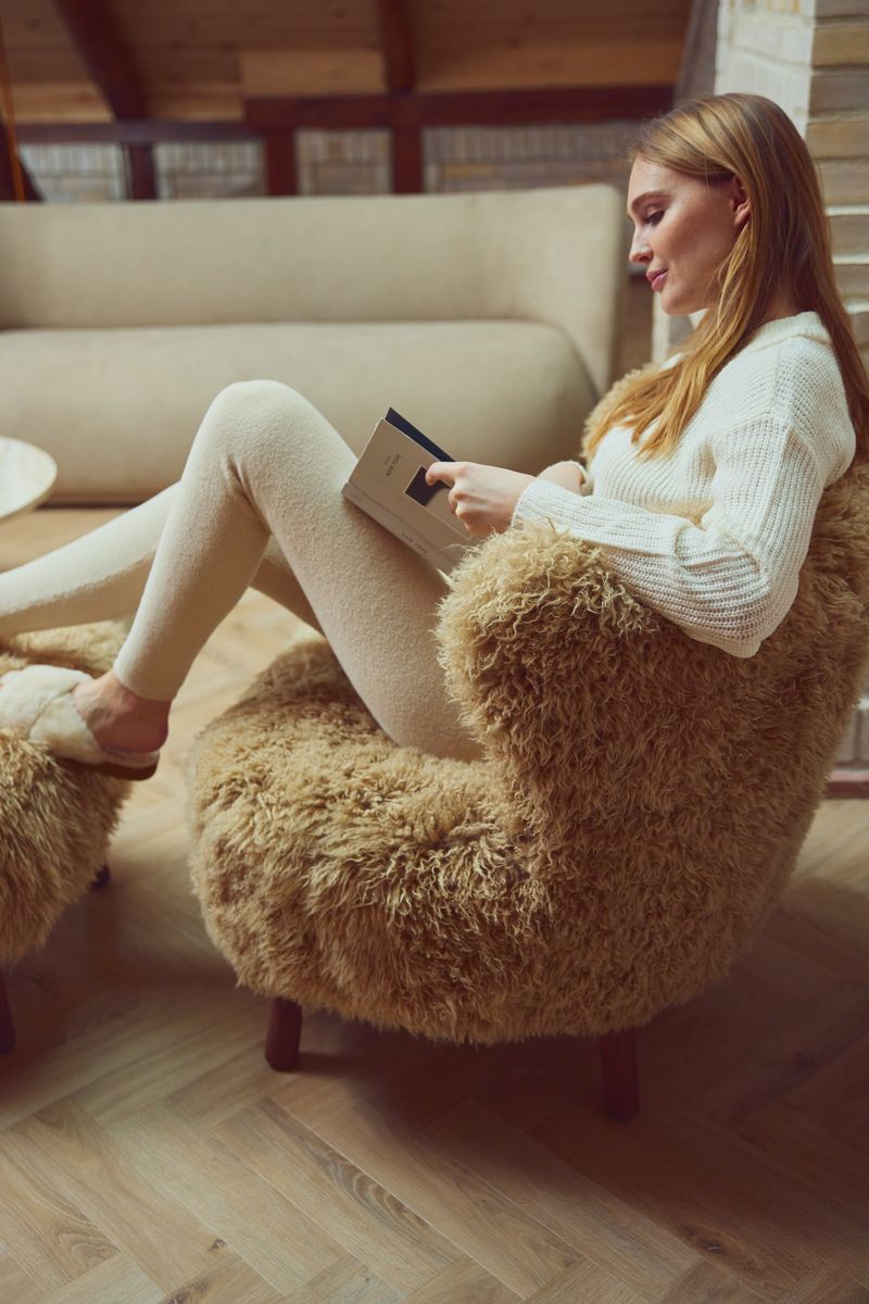 Emil Lounge Chair | Long -haired