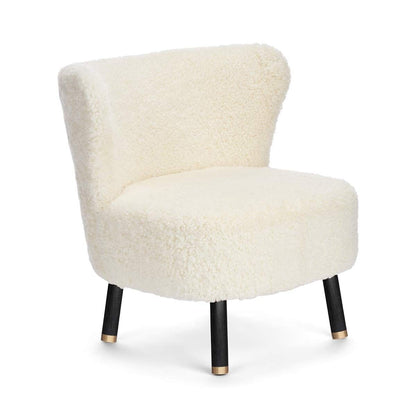 Emil Lounge Chair | Brass | Short -haired