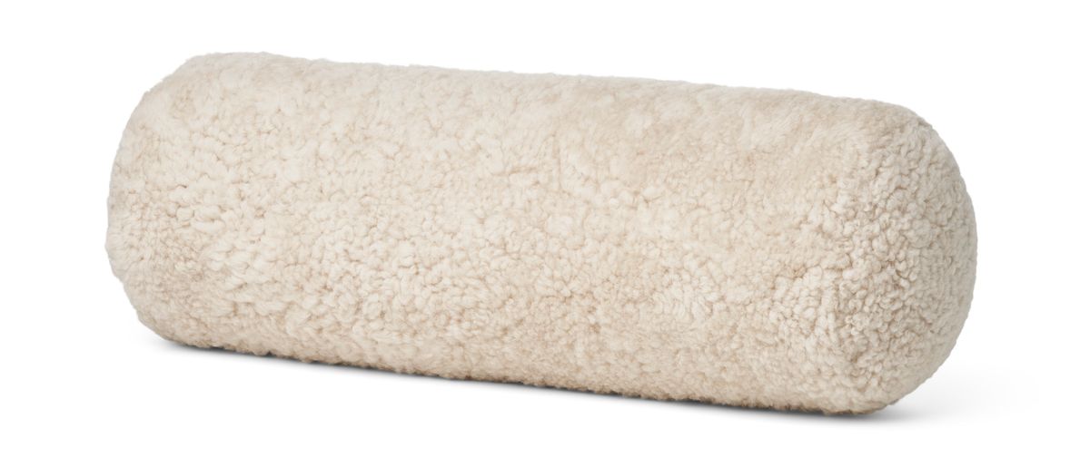 Bolster pillow | Lambskin | Short Hair | New Zealand | Ø20XL52 cm