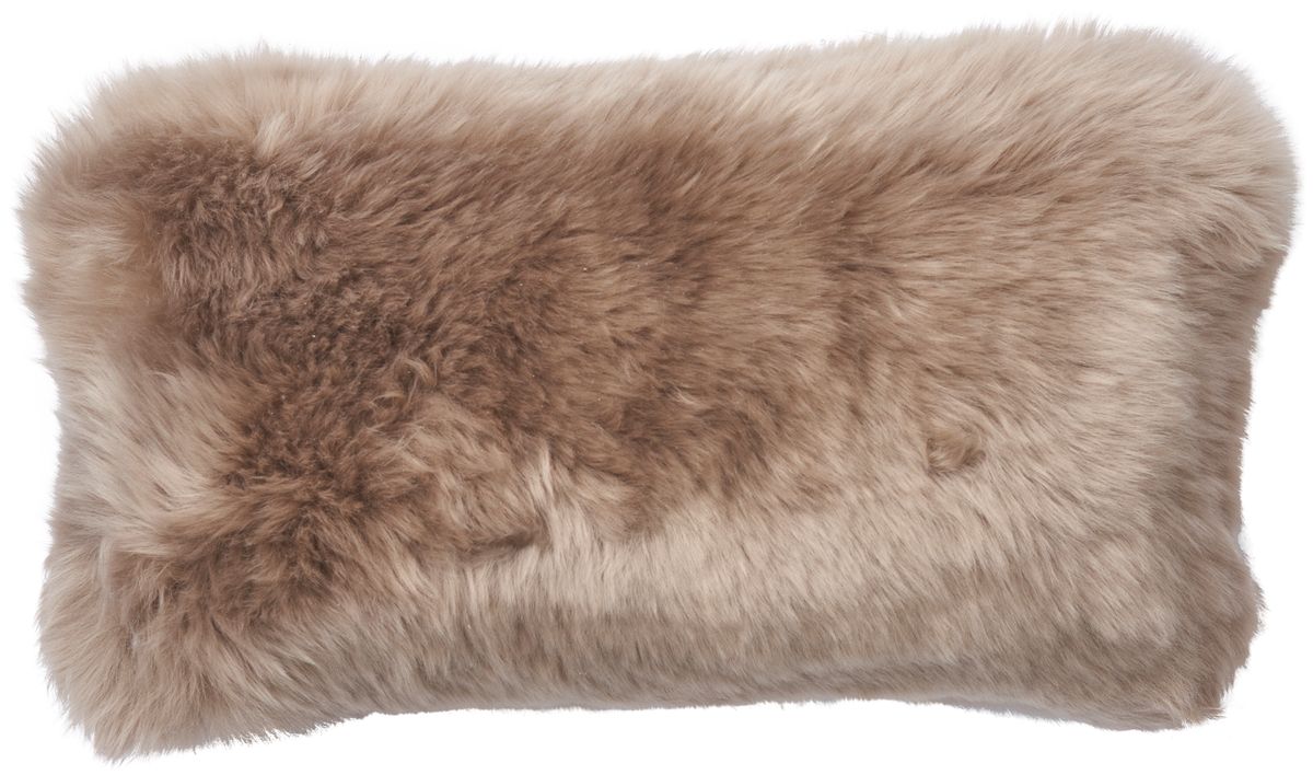 Lambskin | Pillow | Double -sided | Long Hair | New Zealand | 25x50 cm