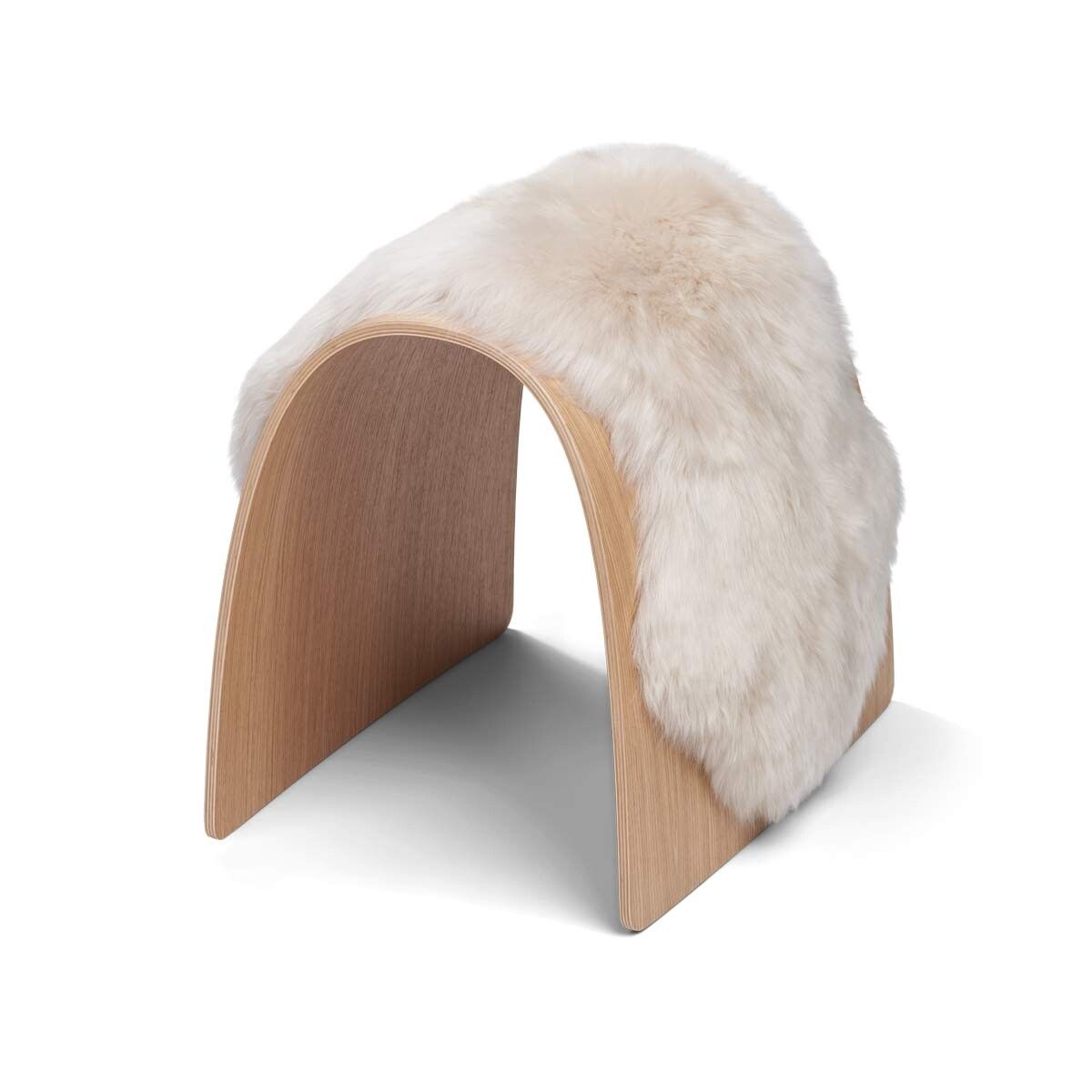 Lambskin for Sheep Stool | Long -haired