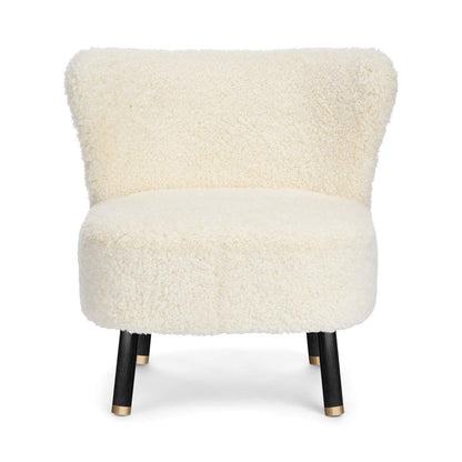 Emil Lounge Chair | Brass | Short -haired