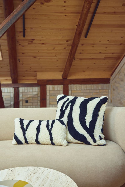 Zebra Pattern pillow | New Zealand | Short Hair | Double -sided | 30x60 cm