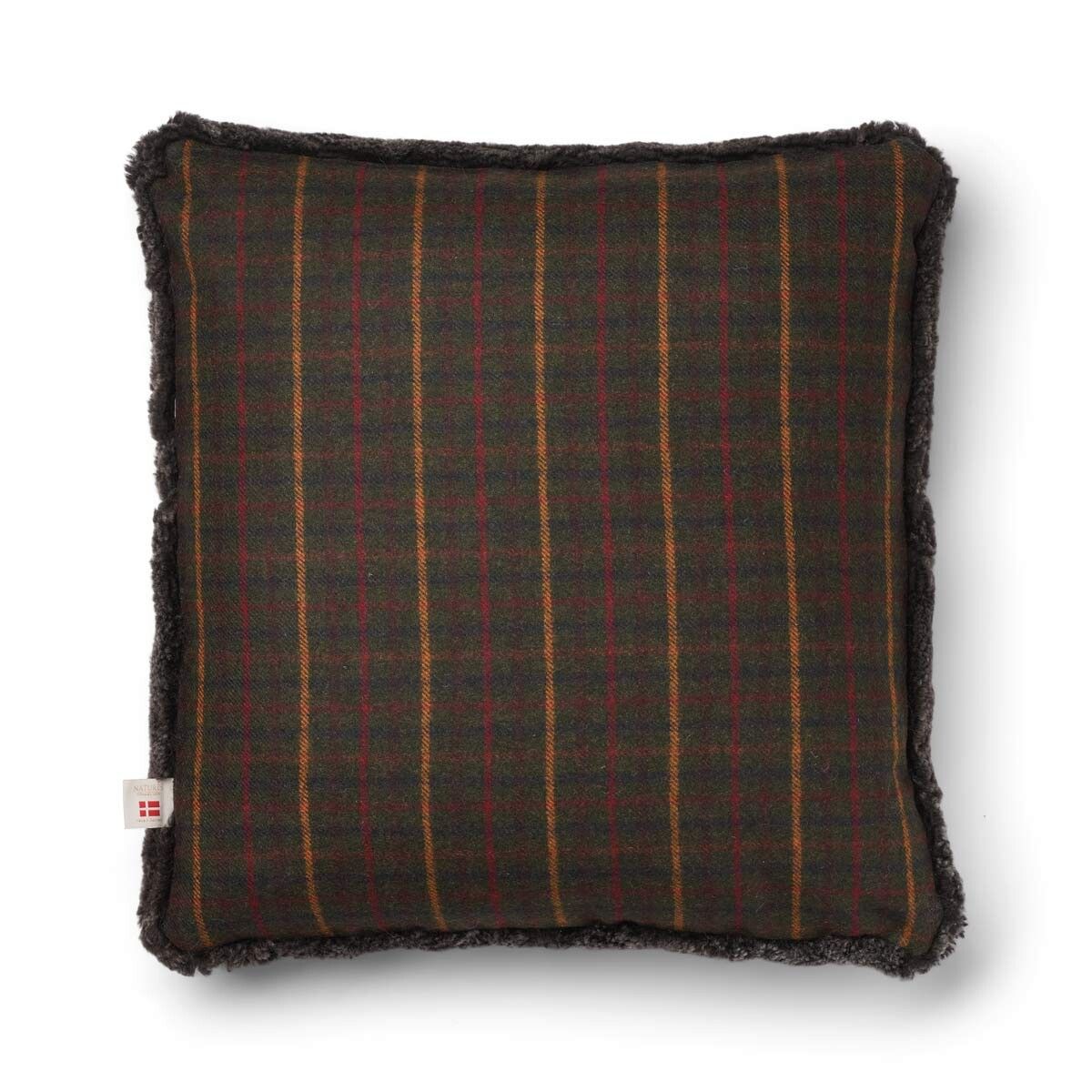 Checked Collection | Short Haired Cushion | 52x52 cm