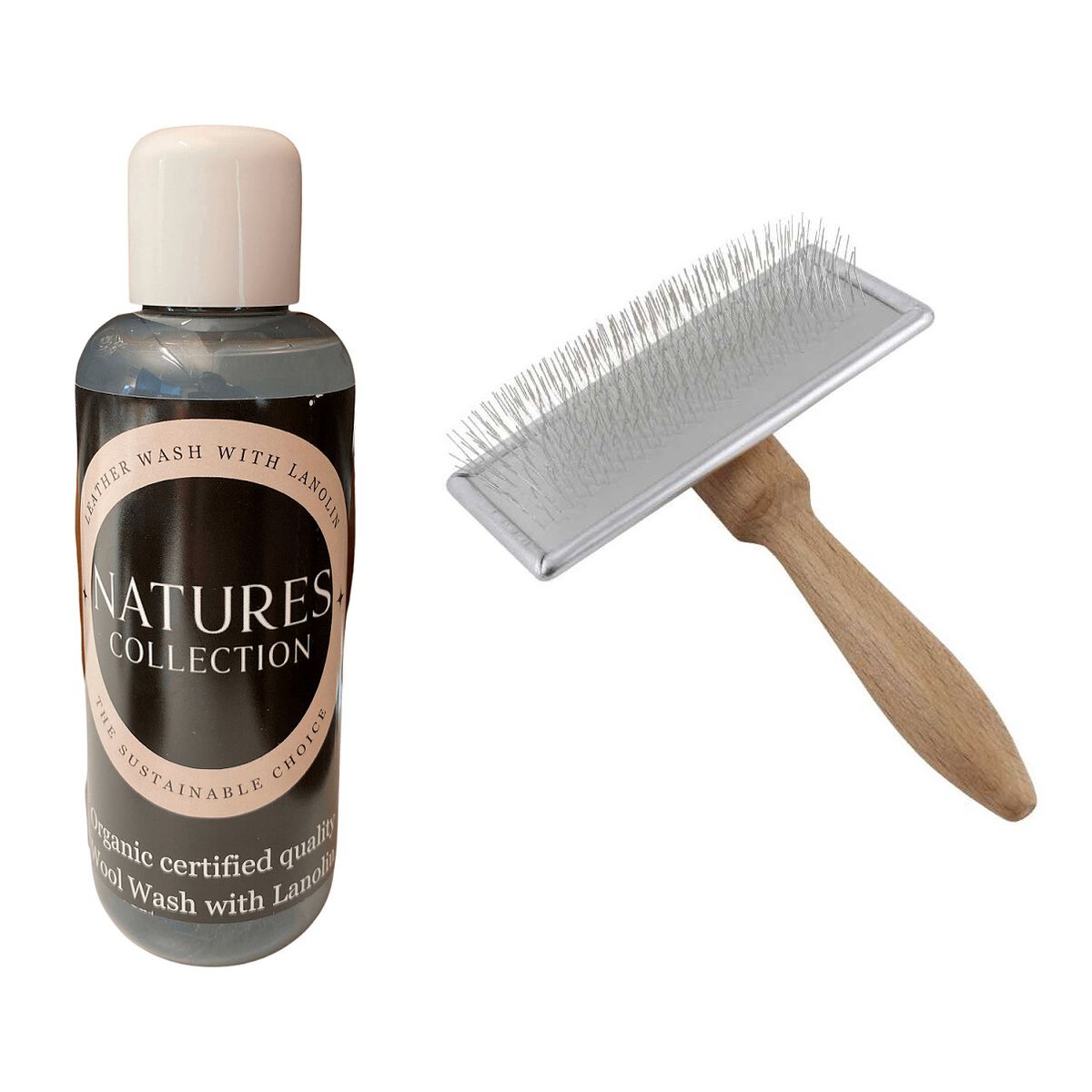 Leather detergent with lanolin + brush