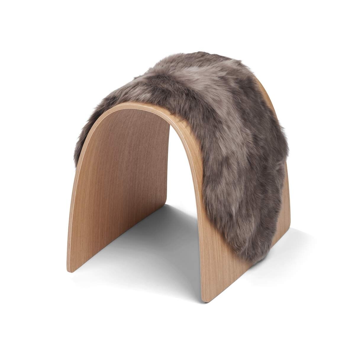 Lambskin for Sheep Stool | Long -haired