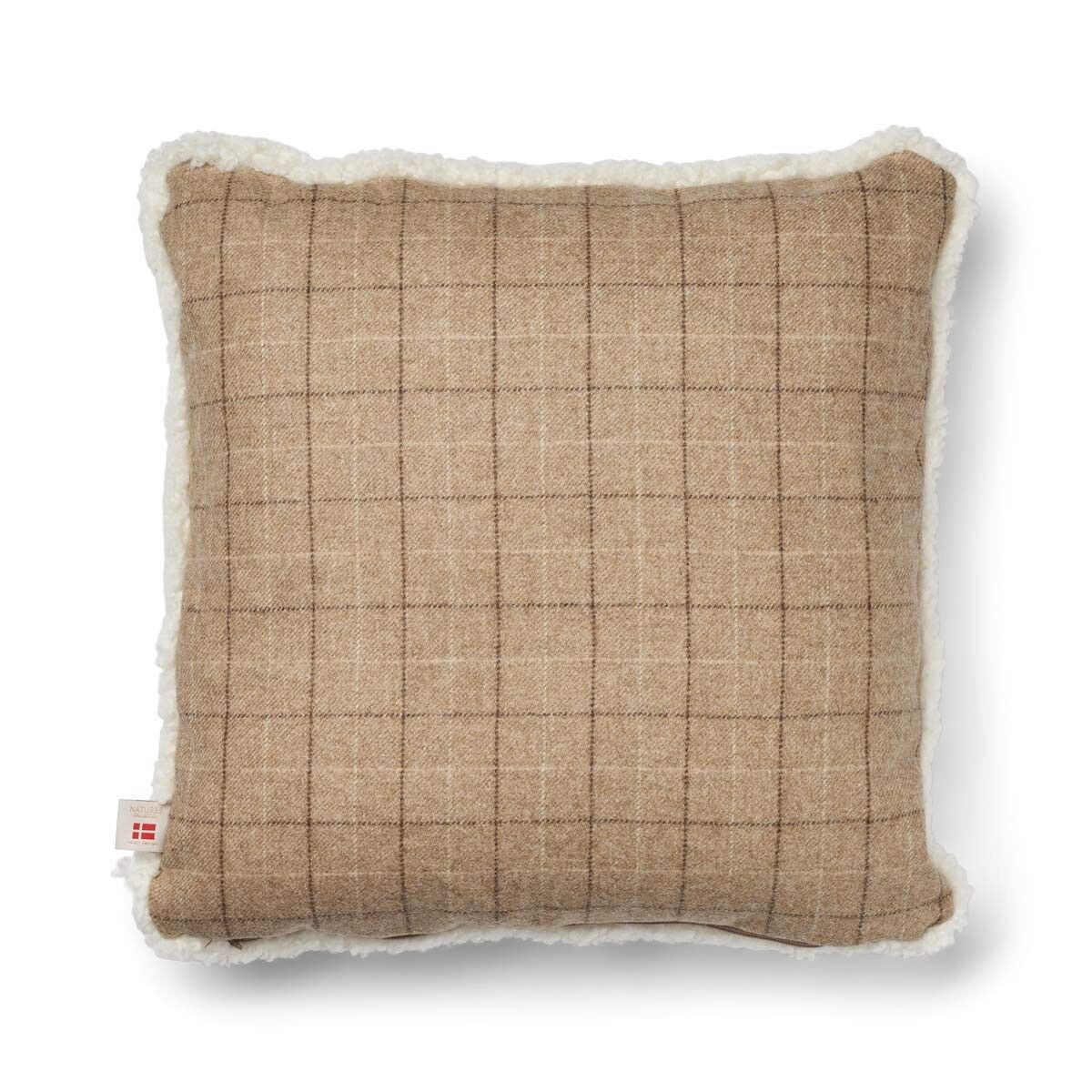 Checked Collection | Short Haired Cushion | 52x52 cm