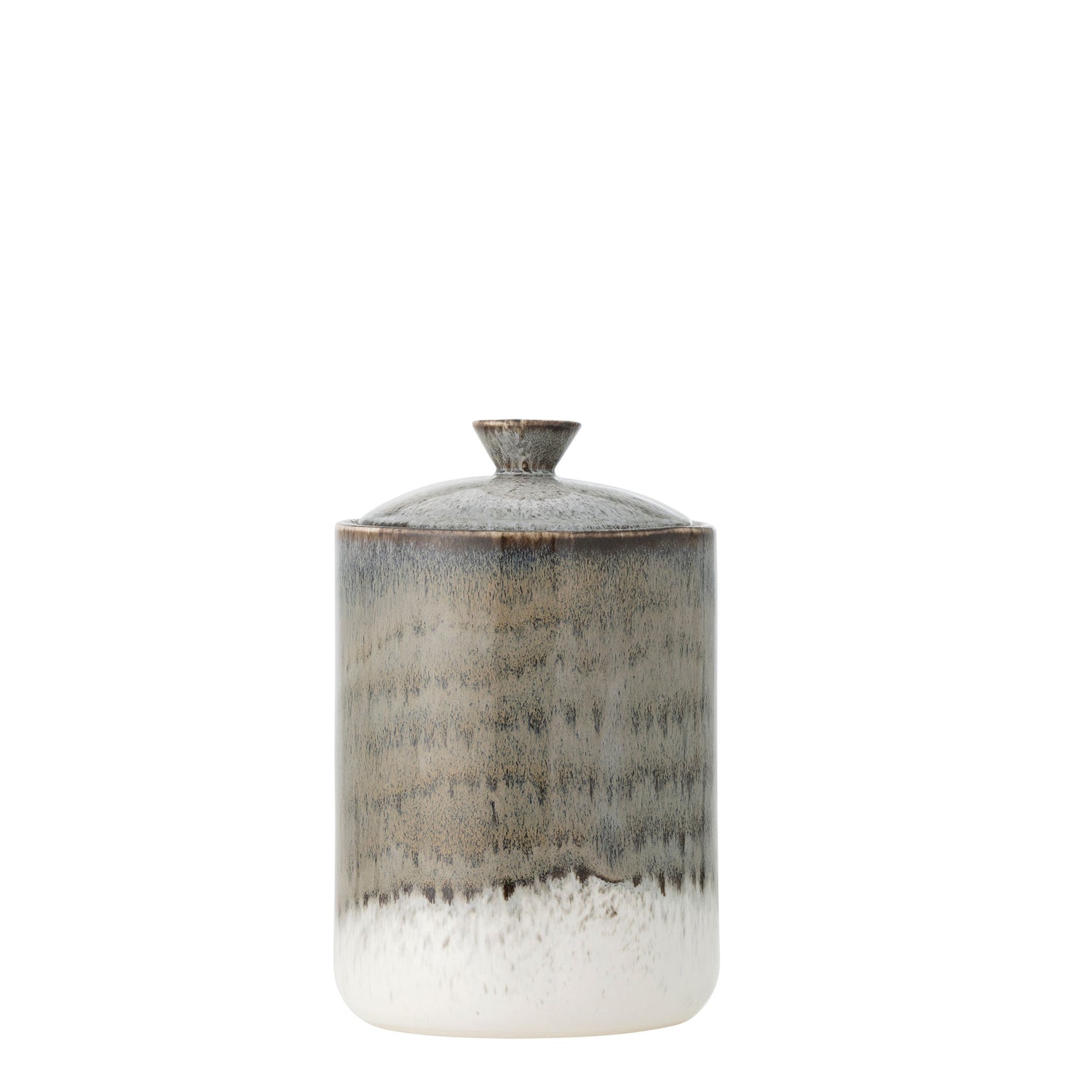 Bloomingville Paula jar, gray, stoneware