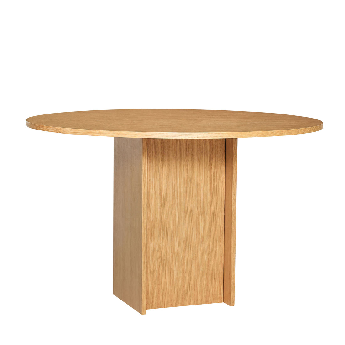 Hübsch Straight Dining Table Round Nature