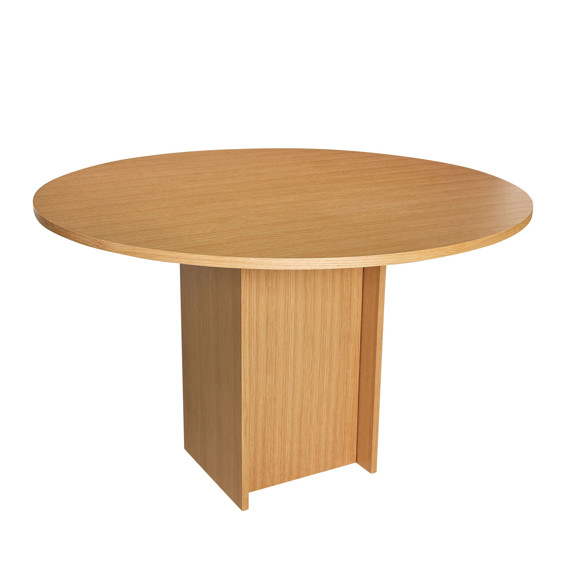 Hübsch Straight Dining Table Round Nature