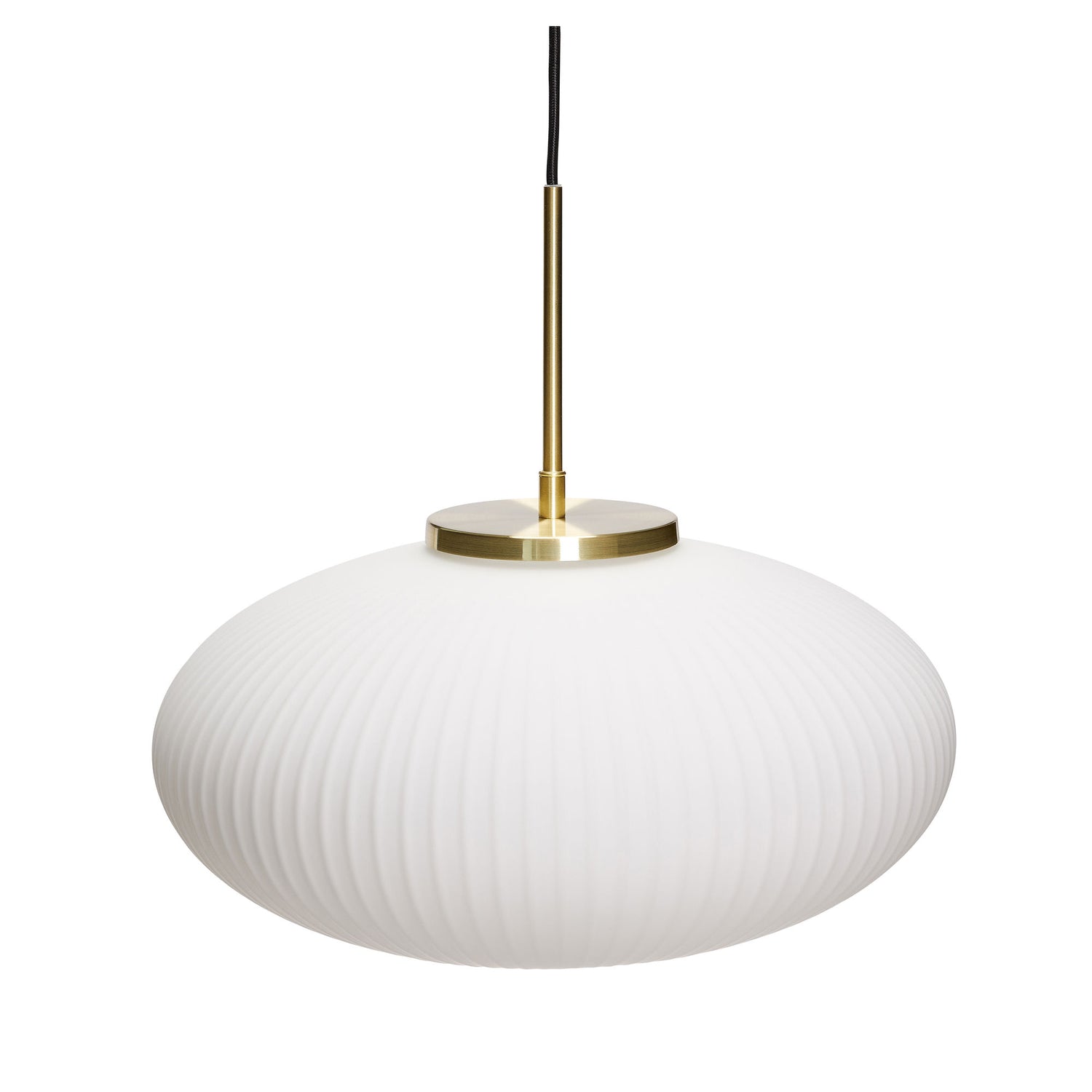 Hübsch serene pendant ellipse white