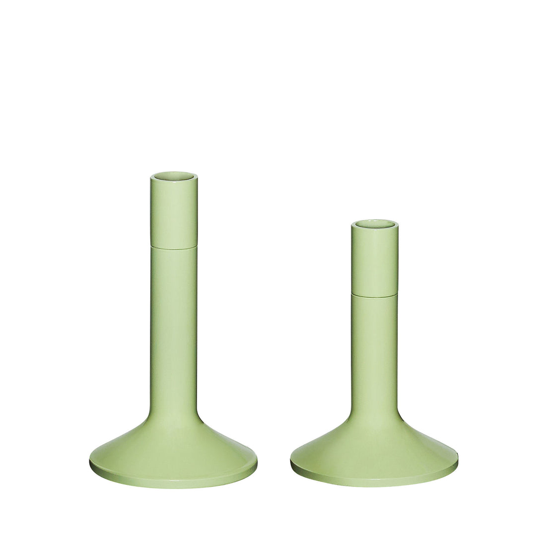 Hübsch Kindred Candlestick Light Green (set of 2)