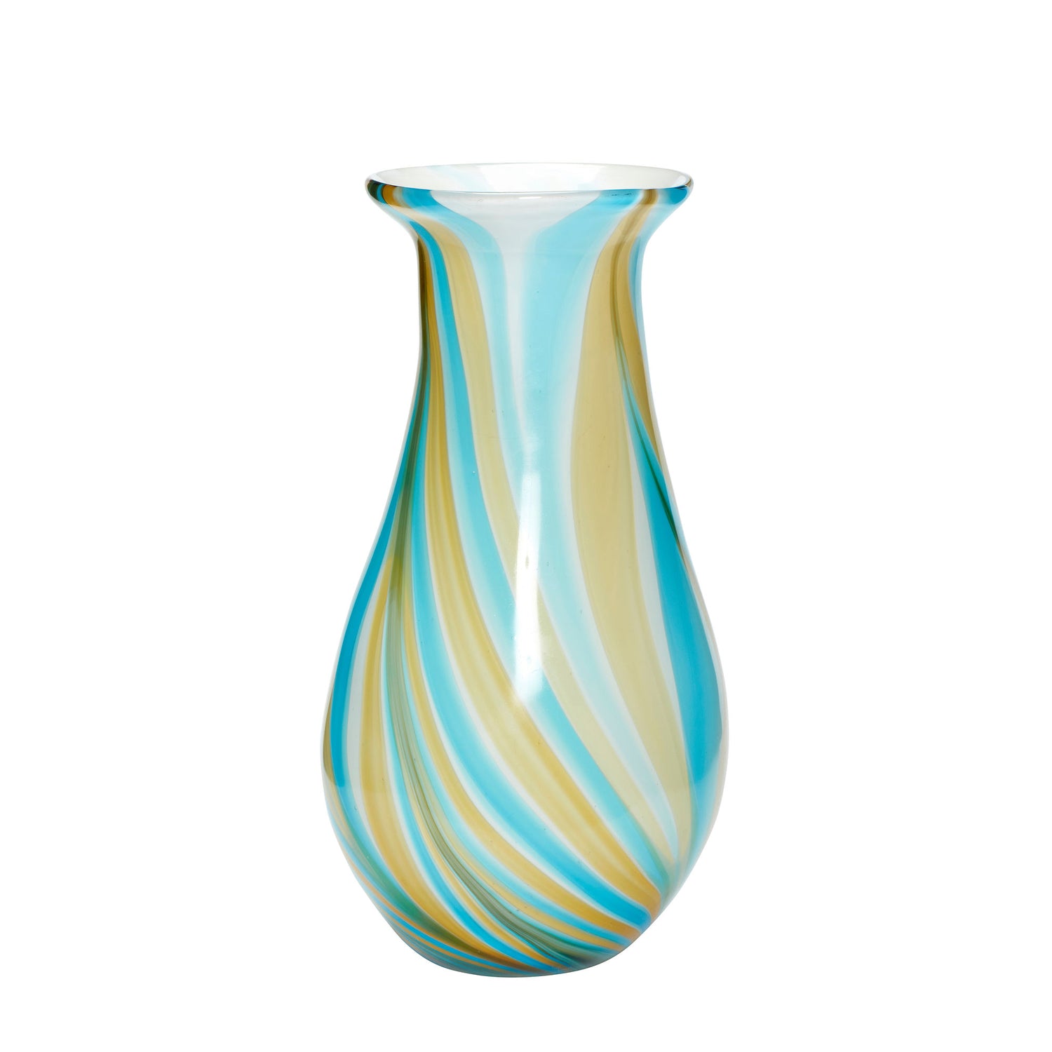 Hübsch Kaleido Vase Blue/Yellow