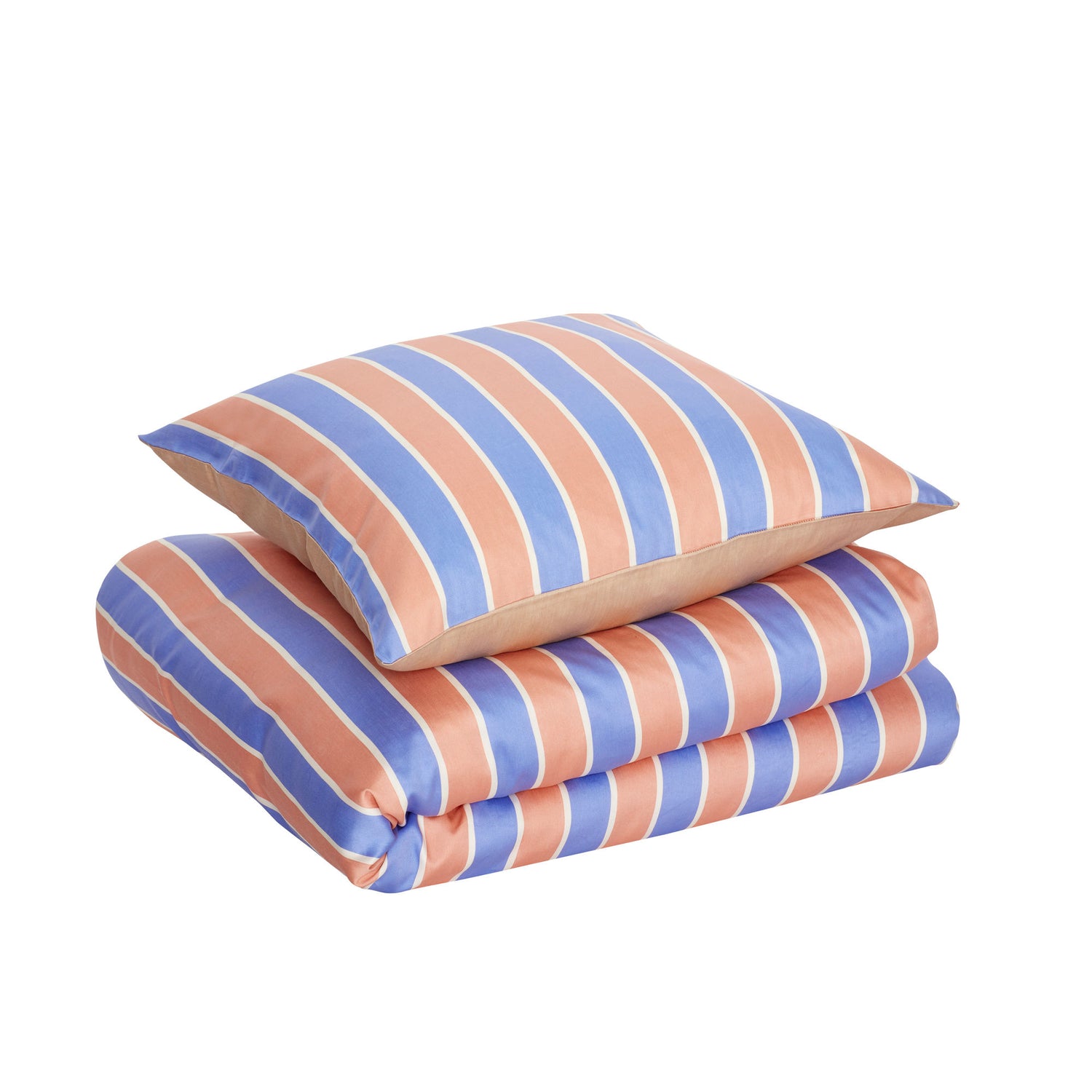 Hübsch Solace bedding 60x63 140x200 Blue/Orange