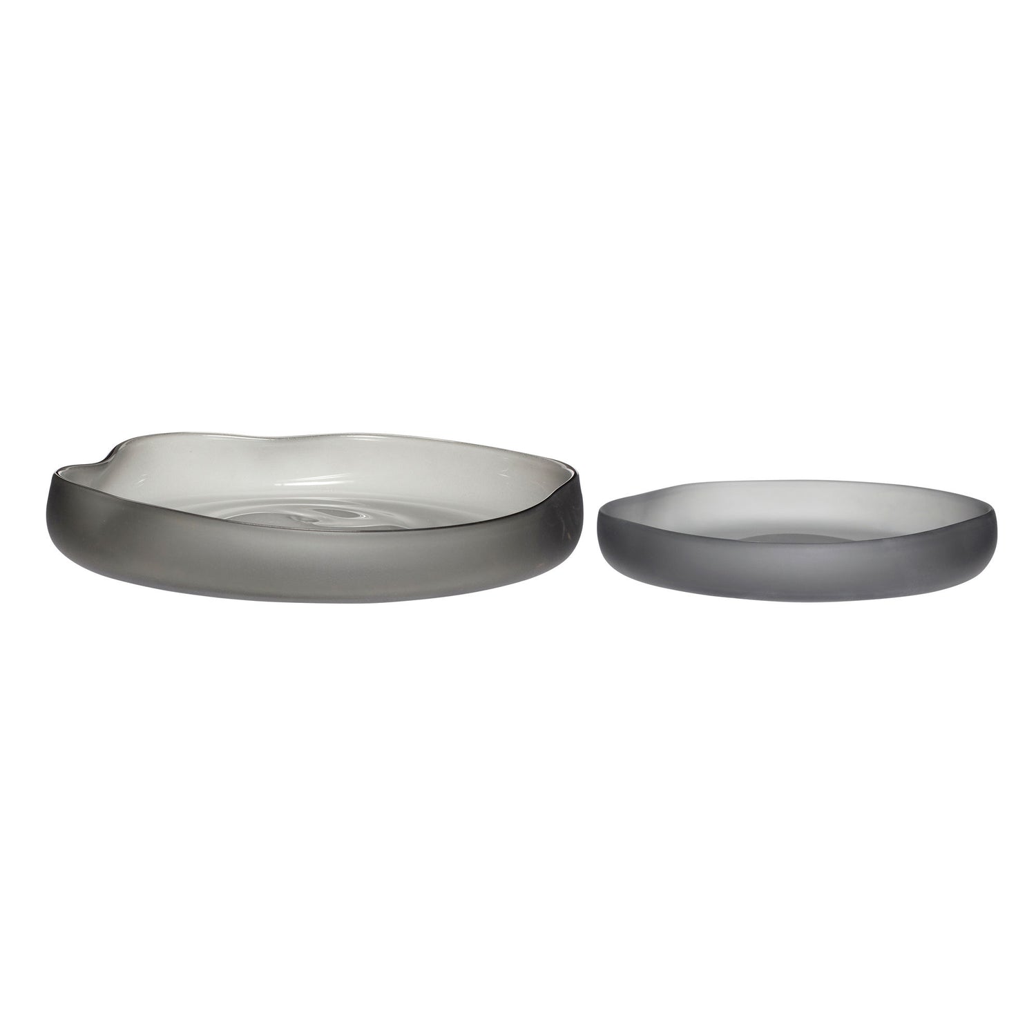 Hübsch Bow bowls gray (set of 2)