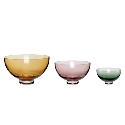 Hübsch Radiant bowls multicolored (set of 3)