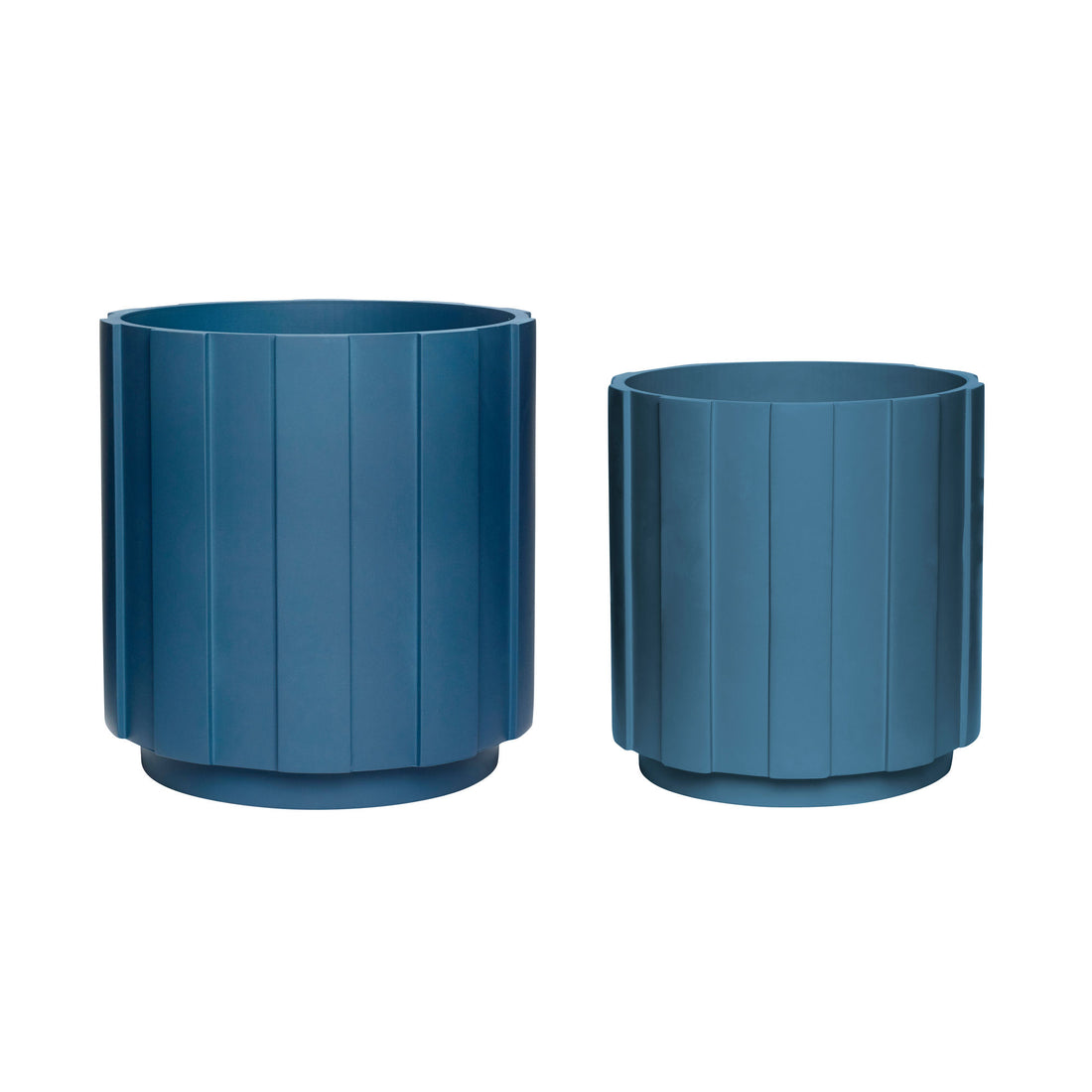 Dahlia pot blue (set of 2) - Ø25XH26, Ø30XH31CM