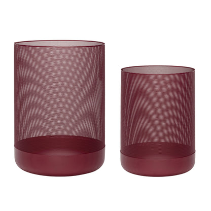 EDGE Curve Burgundy (set of 2) - Ø28XH36, Ø34XH44CM