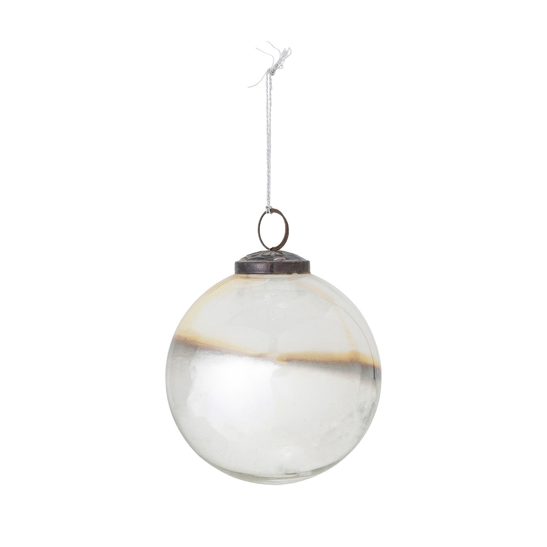 Mouna Ornament, White, Glass