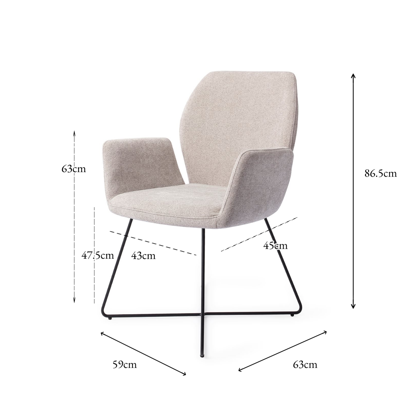 Misaki Dining Chair Pretty Plaster