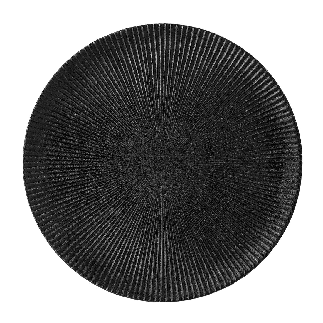 Neri plate, black, stoneware