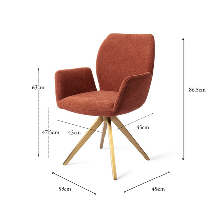 Misaki Dining Chair Cosy Copper