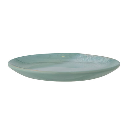 Safie plate, green, stoneware