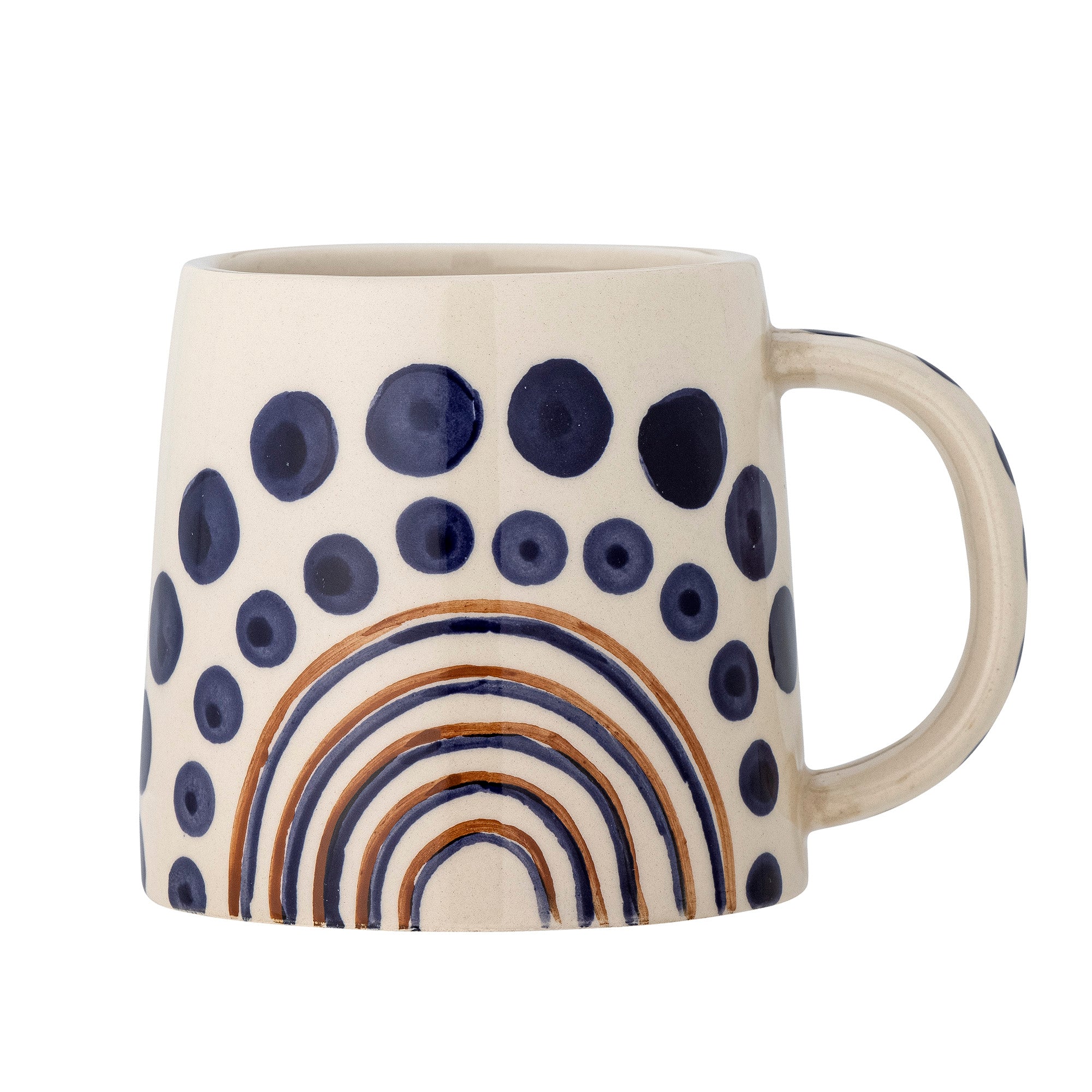 Shama mugs, orange, stoneware