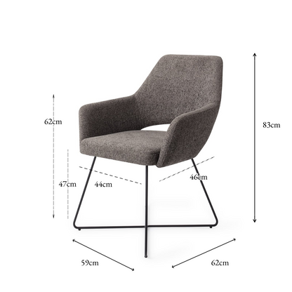 Yanai Dining Chair Amazing Gray