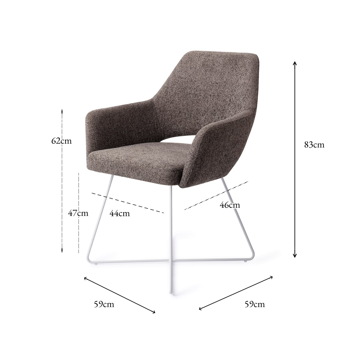 Yanai Dining Chair Amazing Gray