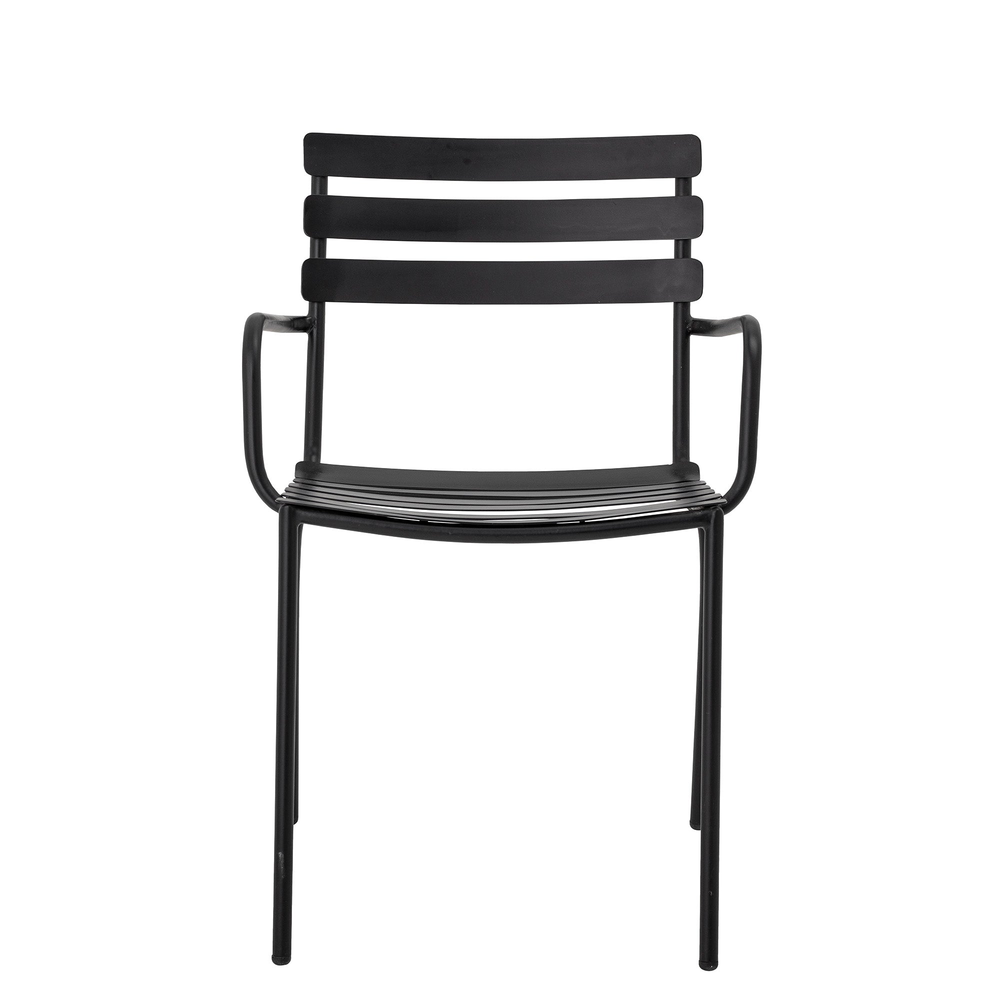 Monsi dining table chair, black, galvanized metal