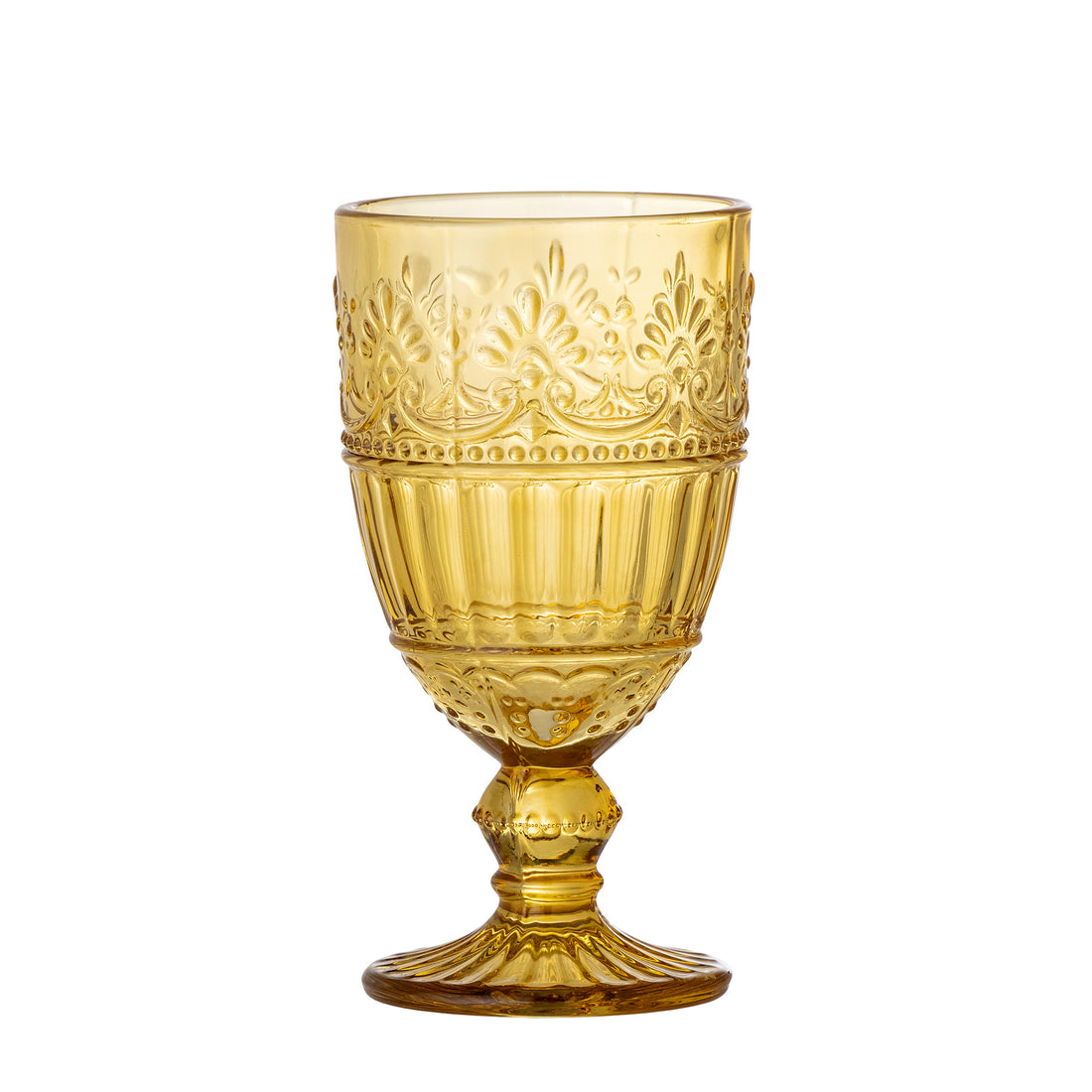 Feyza wine glasses, yellow, glass