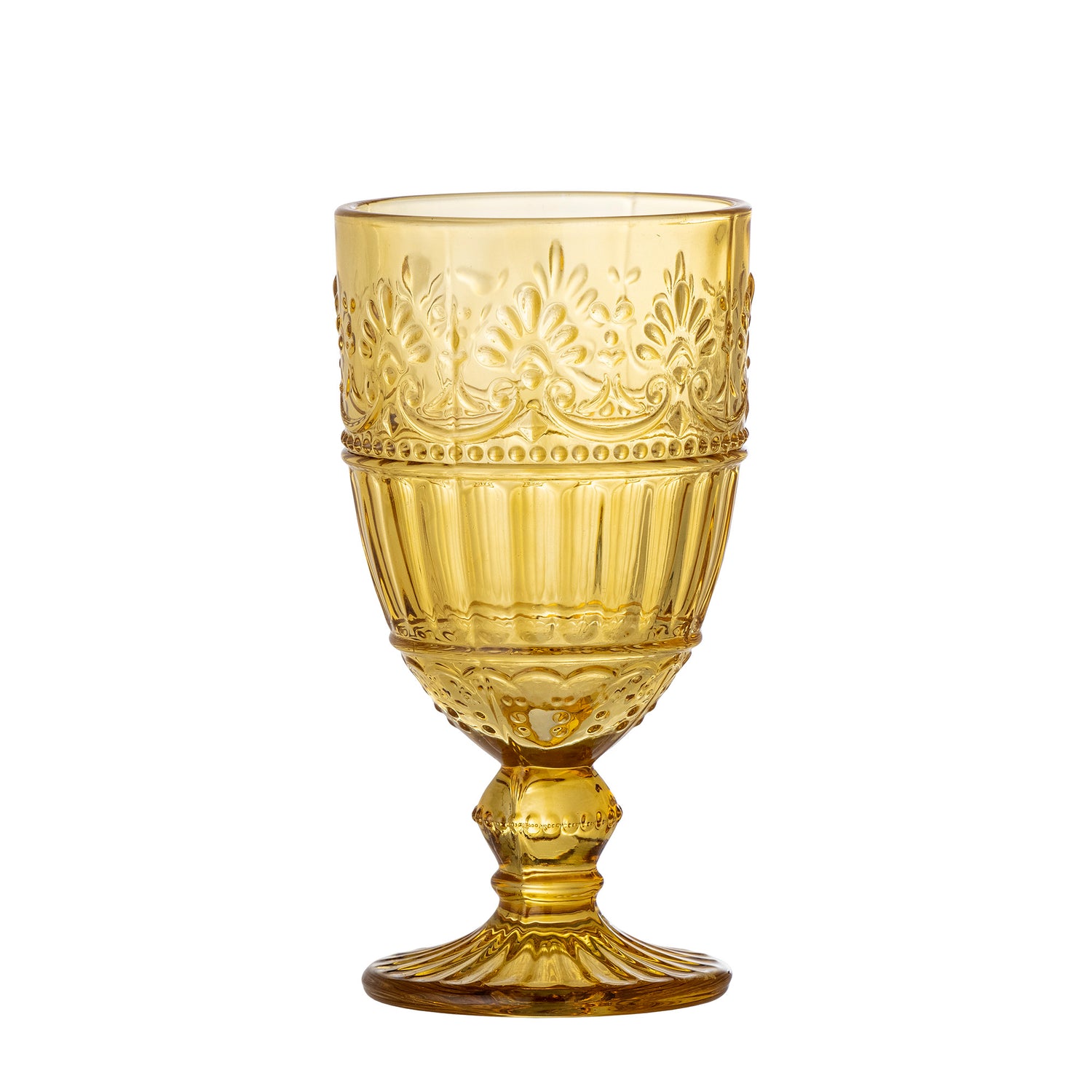 Feyza wine glasses, yellow, glass