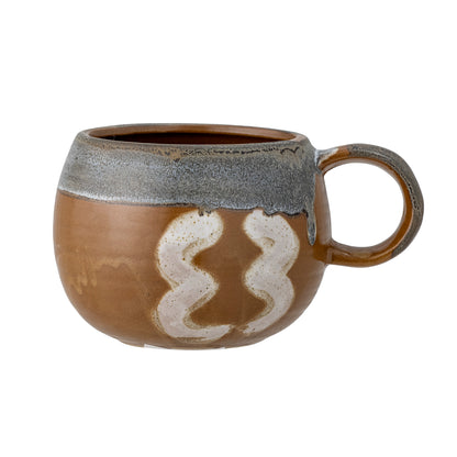 Senna mugs, brown, stoneware