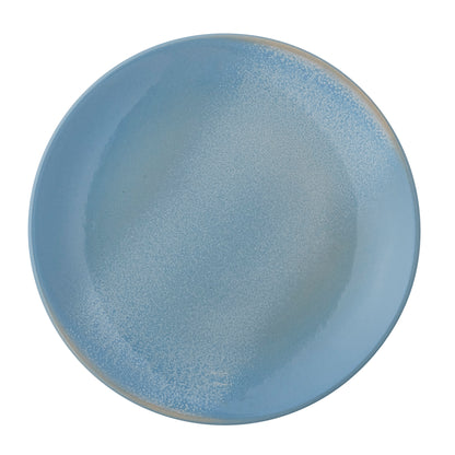 Safie plate, blue, stoneware