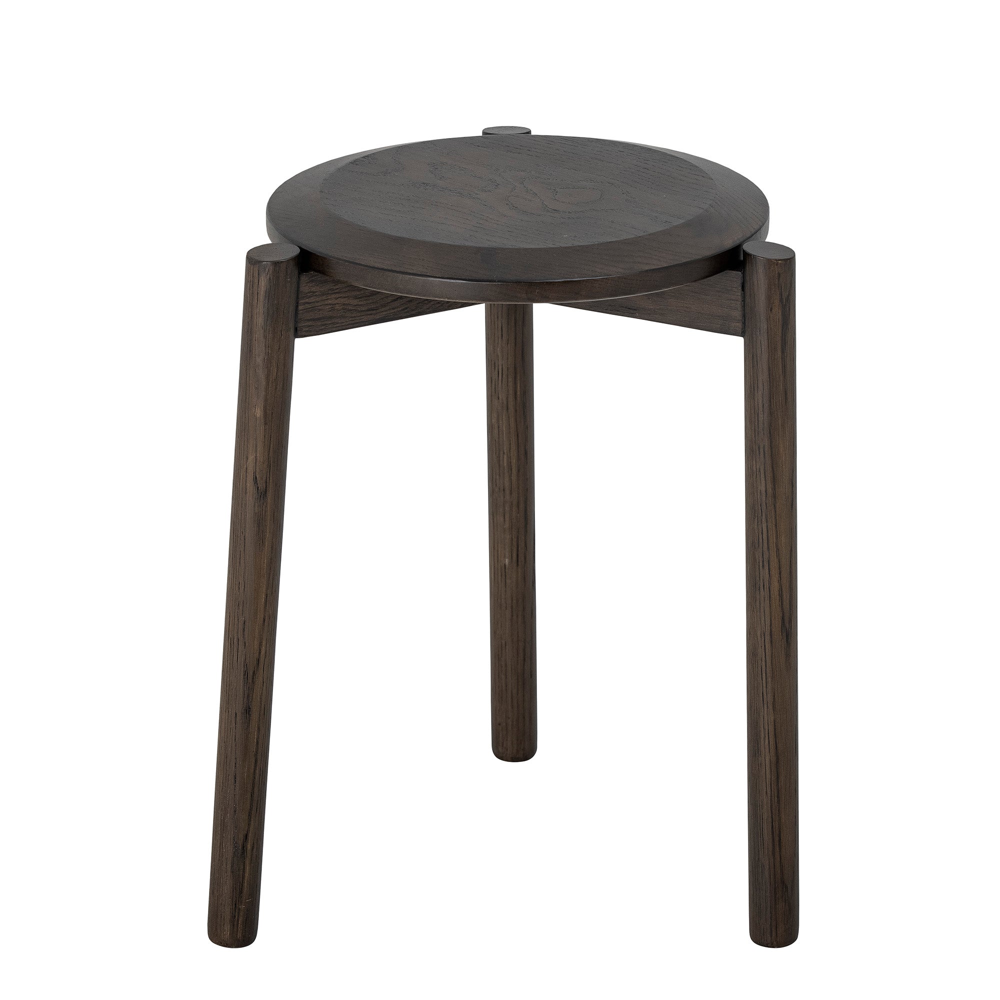 Gil stool, brown, oak