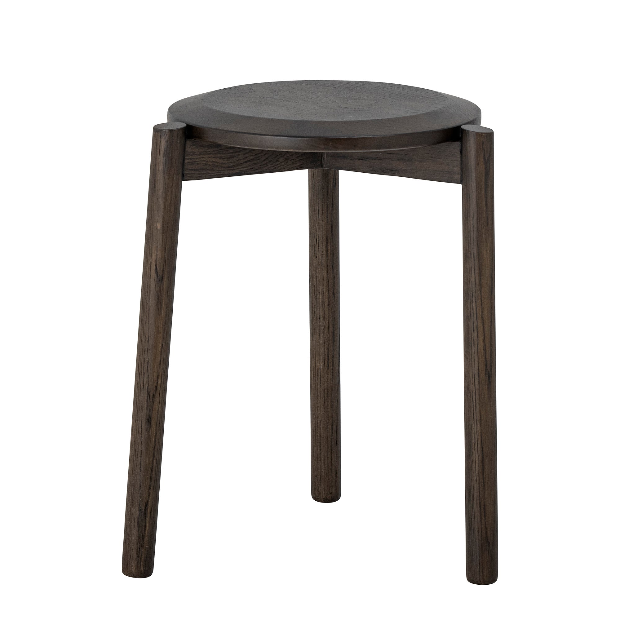 Gil stool, brown, oak